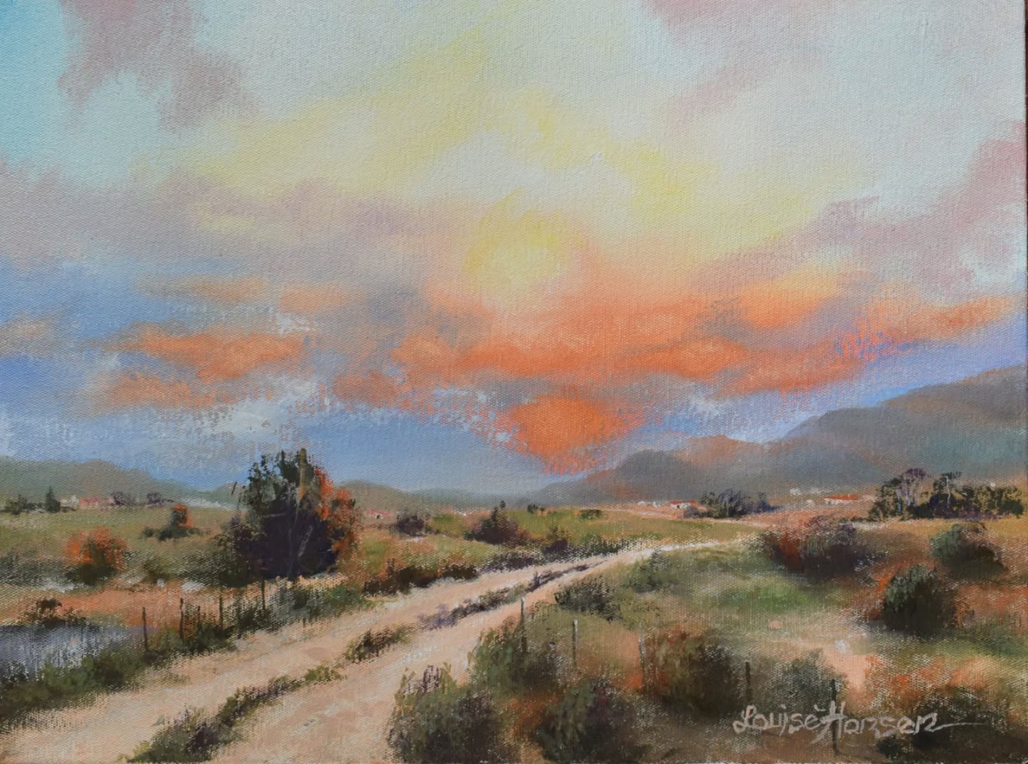 Oil painting by Louise Hansen